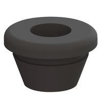 Essentra Components QFG-16222 ກຣອມເມດ Quick-Fit, ຮູ Hole, Flex, ສີດຳ, ຮູຂະໜາດ .47 ນິ້ວ