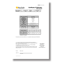 Raysafe 5610029 ໃບຮັບຮອງການປັບຕົວວັດ DXR+