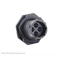 Eaton Souriau-Sunbank UTSX7104P ປະຕູປ່ອງ Jam nut receptacle, ບໍ່ມີ backshell, ສໍາລັບ 4 ຕິດຕໍ່ຊາຍ, IP68/69K