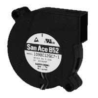 Sanyo Denki 109BC12MD7-1 ພັກລະບົບ DC Blower, 52x15mm, 12VDC, Locked Rotor Sensor