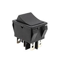 E-Switch R5EBLKBLKEF0 ສະລິບສະລອງກະຕຸ້ນກຳລັງສູງ 15A 250V DPDT On-(On)No Lamp