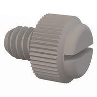 Essentra Components 092520031TEG ກຸມນິ້ວສະໂລດເດັດ Thumb Screw Slotted, 1/4-20 Thread, 5/16 Lg