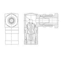 Amphenol SV Microwave M39012/69-0004 ຕົວເຊື່ອມ SMB M RA ສາຍສັນ RG-316 ກວດສອບສາຍສັນ Wdg Clamp