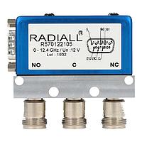 Radiall R570042035 ສະຫນັບສະຫນູນ Coaxial Switches SPDT Ramses N 3GHz ຕົວບອກ Latching Indicators 12Vdc Diodes ຕົວເຊື່ອມ D-sub connector