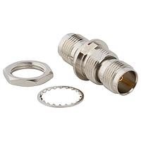 Amphenol RF 122347 ຕົວແປ RF - ໃນຊຸດ TNC Jack ເປັນ Jack ຕົວແປບູລເຮດ