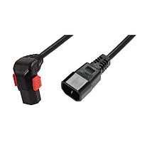 Schaffner IL13P-D-C14-H05-3100-200 ສາຍສະໄຟ AC ມີລັອກ C13+ ລົງ, ປລັກ C14, H05VV-F, 3x1.00 ມມ ກວ້າງ, 2 ແມັດ, ສີດຳ