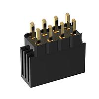 Amphenol Commercial Products G800LQ592018DHR ພິນສະຕຣິບພິນເຮດເດີ 2.54mm Pitch STR DIP,2x4Pin,G/F,LCP,6.0mm*2.54mm*3.0mm,ສີ-ດຳ