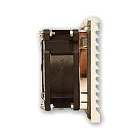 Orion Fans LFG80B ກະຕ່າກັນພັກລົມ ແລະ ຕົວກັນຝຸ່ນ ຊຸດກະຕ່າກັນພັກລົມປະເພດ Louvered ສໍາລັບພັກລົມ 80mm, ສີດຳ