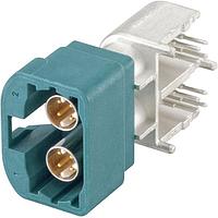 Rosenberger D4S20W-40MA5-Z ປລັກຕ່າງໆ ມຸມຂວາ ສໍາລັບ PCB ມີກະແປງ