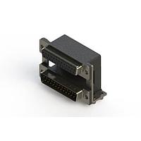 EDAC 664-025-364-04A ຕູ້ສະຫນອງ Dual Port D-Sub ມຸມຂວາ ຕູ້ສະຫນອງ Dual Port D-Sub