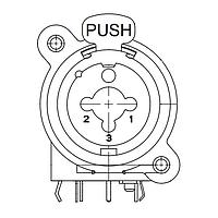Switchcraft PXCRA ປະກອບຕ່າງໂທລະສັບ Combo Jack, RA Horizontal PC Mount