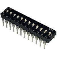 CTS Electronic Components 210-12MS ສະຫຼັບ DIP 12 ສ່ວນສະຫຼັບ SPST