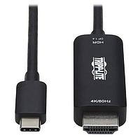Tripp Lite U444-003-HDR4BE ສາຍຕໍ່ອະເດັດເຕີ USB-C ໄປ HDMI ADPTR,HDR, DP1.4