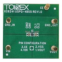Torex Semiconductor XC6241A1819-EVB-01 ຕົວຄວບຄຸມແຮງໂຕລະດັບ - ຕົວຄວບຄຸມແຮງໂຕລະດັບປ່ຽນແປງ 6Vmax, 150mA ຕົວຄວບຄຸມແຮງໂຕລະດັບມີການດຳເນີນງານສີຂຽວ, 1.8Vout