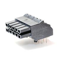 Molex 44764-1002 ຮີເຊບເຕິເຄວ R.A. RECPT 10P ທອງ ມີໝຸກກັນໄວ