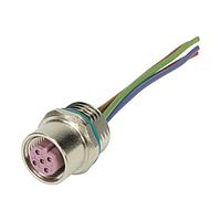 HARTING 21033386405 ຕົວເຊື່ອມຕໍ່ມິດຕະພາບວົງກົມ M12-B 4PIN FML STRT SNGL END 0.5M RECEPT