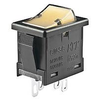 NKK Switches CWSC11JDADS ສະຫນັບສະຫນູນ Rocker SPST ON-NONE-OFF AMB