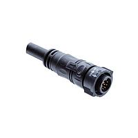 Amphenol LTW DC-02AFMM-QL8E05 Sensor Cables / Actuator Cables X-Lok, Large Size, Plastic, 20A, 02 pins, Female Connector, Male Contact, Straight, Push Lock, Overmolded, Length 5000mm, IP68