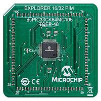 Microchip Technology MA330052 ໂມດູນແຊກຂ້າງ dsPIC33CK64MC105 ສໍາລັບວຸດປະສົງທົ່ວໄປ PIM