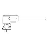 CONXALL CARA168804SP07990 ສາຍສະເພາະ Micro-Con-X Insta-Click 4#22 ປຸ່ມສອກກັບມຸມຂວາ 79"