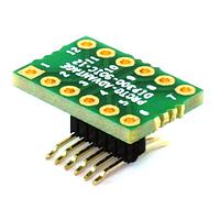 Chip Quik DIP300-SOIC-12W ອາເດັດເຕີ DIP Sockets DIP-12 (ຄວາມກວ້າງ 0.3", ຊ່ອງຫຼິ້ນ 0.1") ເປັນ SOIC-12 Wide (ຊ່ອງຫຼິ້ນ 1.27mm, ຂະໜາດຕົວ 300 mil)