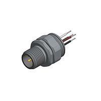 Amphenol CONEC 43-01054 ຕົວເຊື່ອມຕໍ່ MALE PLUG M12X1 SKT W/WIRES FRNT MNT