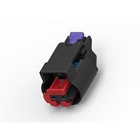 AMP Connectors - TE Connectivity 2-1438608-1 ກອງປະກອບ PLUG ASSY 2P SEALED MQS CLEAN BODY CONN