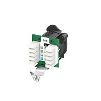 NEUTRIK NE8FAV-YK-DAE RJ45 Receptacle RECP etherCON CAT5 A - Krone punchdown - ແຖບກົດ ຖອດປະກອບ ບໍ່ສົມມາຕຣິກ ປອດໄພ ESD