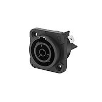 REAN RRAC3F-X-000-1 ປຸ່ມຮັບສະຫຼຸບ Receptacles Receptacle Rean power X series female power out 1/4" flat tab terminals IP65