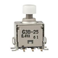 NKK Switches G3B25AB-XB ປຸ່ມກົດສະຫນອງ DPDT ON-(ON) WHT