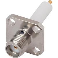 Amphenol SV Microwave SF2950-6061 ຕູ້ຕໍ່ສະຫນາມດ້ານເດັ່ນ SMA F FlangMountConn 4 Hole Candlestick