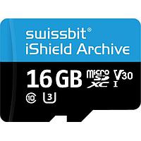Swissbit SFSD016GN1PT1MT-I-5E-07P-SW6 ບັດ MicroSD ອຸດສາຫະກຳ ບັດ microSD PS-66u iShield Archive, 16 GB, 3D PSLC Flash, -40C ຫາ +85C