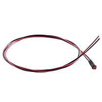 BIVAR PM3SRCW16.0 ອິນດິເຄເຕີມາດຕະຖານຕິດຕັ້ງບົດບາດ, 2 ສາຍນໍາ, ເອເລດສີແດງສຸດຍອດ 3mm ມີເລນສປອດແລະນ້ຳ, ສາຍຍາວ 16 ນິ້ວ.