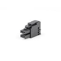 Molex 172258-3104 ຮູງຮັບ Receptacle ULTRA-FIT HSG Dual 4Ckt ສີດຳ