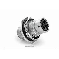 Amphenol SINE Systems RT07104SNH03 ຕົວເຊື່ອມຕໍ່ປະກອບ, ນັ່ກກະຈົດ, 4 ຕຳແໜ່ງ, ຜູ້ຍິງ, ຂະໜາດເປັນ 10, ມີຢາປິດຊິໂລຄອນ