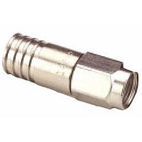 Trompeter / Cinch Connectivity Solutions PL130C-F3 ຕົວເຊື່ອມ F ປລັກເຄັບເລ 75 ໂອມ ຊິ້ນດຽວ CRMP STR