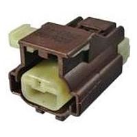 Aptiv 54200261 ຕົວເຊື່ອມ 2 ທາງ ຍິງ APEX 2.8 ປິດກັນນ້ຳ ສີນ້ຳຕານ CONN