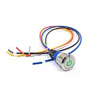 E-Switch ULV4FWBSS531 ຕ້ານການທຳລາຍ ANTI-VANDAL, 3A 250VAC, SPDT On-(On), ຕິດຕັ້ງແຜ່ນ, ສາຍສົ່ງສັນຍານດ້ານໜ້າ 300mm