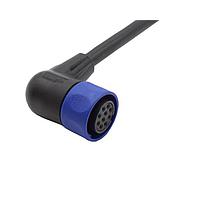 Bulgin PXP4002/010/10S ເສັ້ນສາຍອາເຄຊັເຕີ / ເສັ້ນສາຍອັກຕູເວີ ສາຍສະເພາະມີການເຊື່ອມຕໍ່ລ່ວງໜ້າ - ມຸມຂວາ - 10m - 10 ຕິດຕໍ່ - ປຸ່ມສອກເກດ