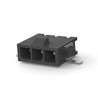 AMP Connectors - TE Connectivity 2-1445057-3 ຫົວຂໍ້ HDR ASSY 3 POS R/A SINGLE ROW TIN