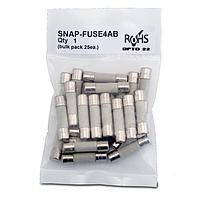 Opto 22 SNAP-FUSE4AB ຟິວສເຊຣາມິກ SNAP 4-Amp Fuse, 25 Pack