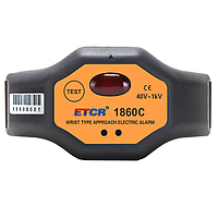 ETCR ETCR1860C ສາຍຫັດນິລະໄພໃສ່ຂໍ້ມືເພື່ອເຕືອນໄພຈາກໄຟຟ້າກະແສຕໍ່າ (AC 40V~1kV)