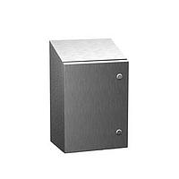 Hammond Manufacturing ST161208SS ກົງດ້ານບໍ່ລົງ N4X Eclipse Slope Top Encl. - 16 x 12 x 8 - 304 SS