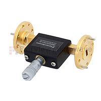 Fairview SMW22AT001-30 WR-22 Waveguide Continuously Variable Attenuator With Dial 0 to 30 dB Operating from 33 GHz to 50 GHz, UG-383/U Round Cover Flange