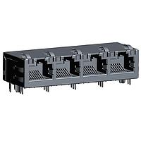 Abracon ARJM14A1-009-NN-EW2 ມັກເນຕິກ ຈແກກ RJ45 10/100 Base-TX 1x4 ມຸມຂວາ N/A ຜ່ານຮູ