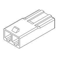 Molex 35150-0209 ຮາກສະຕິກ Receptacle Housing VersaBlade Hybd Plg Hsg w/oMntEars 2Ckt