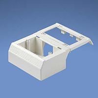Panduit T70WC2WH ອຸປະກອນຕິດຕັ້ງພະລັງງານ T70 Wkstation Outlet Center ສຳລັບ Snap