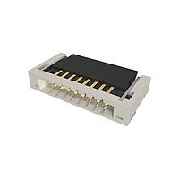 Amphenol FCI 10051922-0810ELF ຕົວເຊື່ອມ 0.50mm Flex Connector, VLL Series, 8 ຕຳແໜ່ງ, ຕິດຕໍ່ດ້ານລຸ່ມ, ຕົວເຊື່ອມ ZIF ຕິດຕັ້ງພາຍນອກດ້ານ, ປະເພດບໍ່ມີສົດ