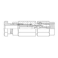 Amphenol SV Microwave M39012/73-0004 ຕົວເຊື່ອມ SMC M Cable Conn RG-174 Cable, Clamp