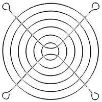 Qualtek Electronics 08174 ກາດພັນລົມຮູບລວຍສາຍ 92mm, ພັນສີນິເຄວລຄຣອມສະອາດ